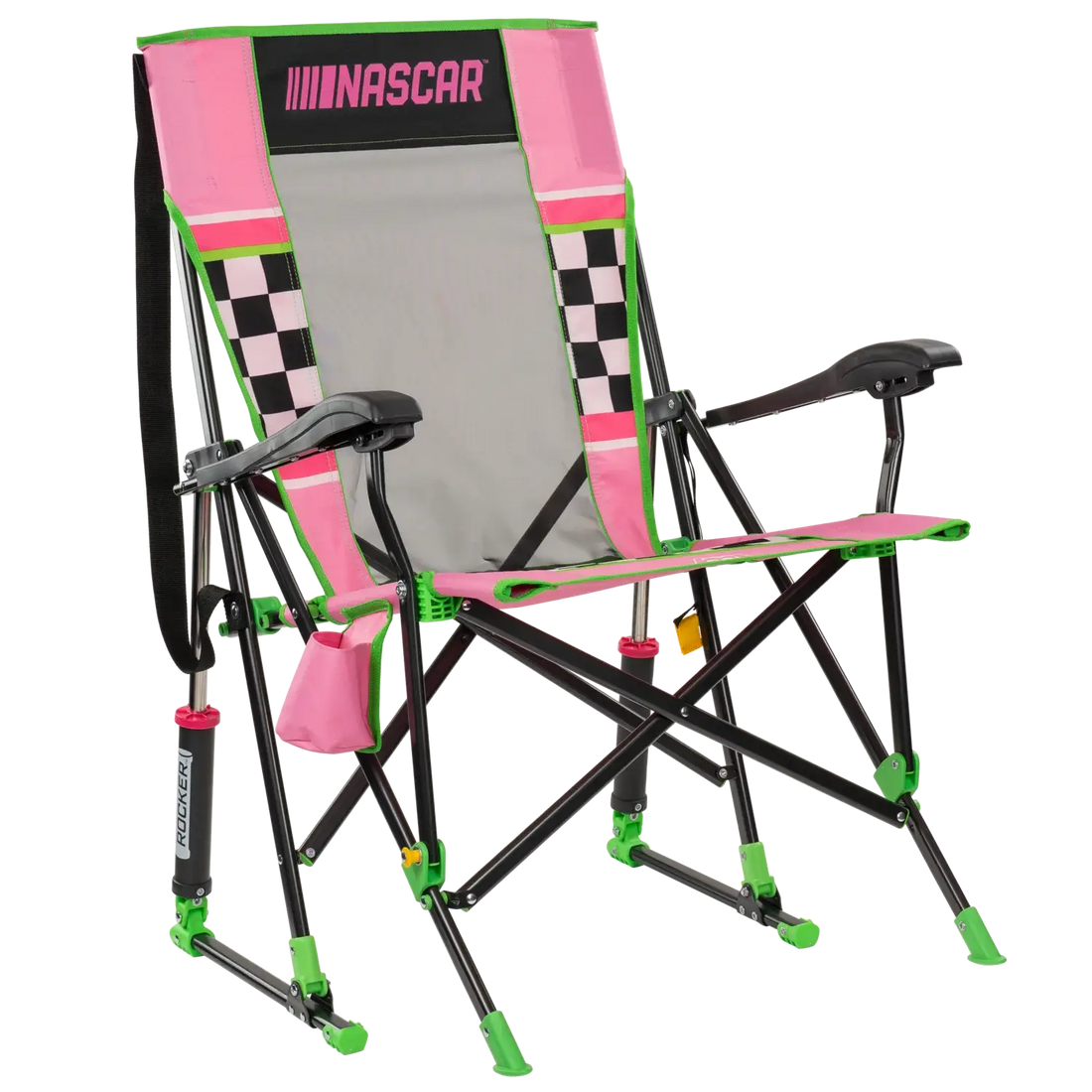 Luxury Camp RoadTrip Rocker - NASCAR For Her - Choice 560 - Patented Spring-Action Rocking Chair for Camping - Default Title