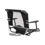Secure-Hook Big Comfort Stadium Chair with Armrests - Choice 465 - Grandstand Cushion Seat with Secure Under-Bench Hooks Detail