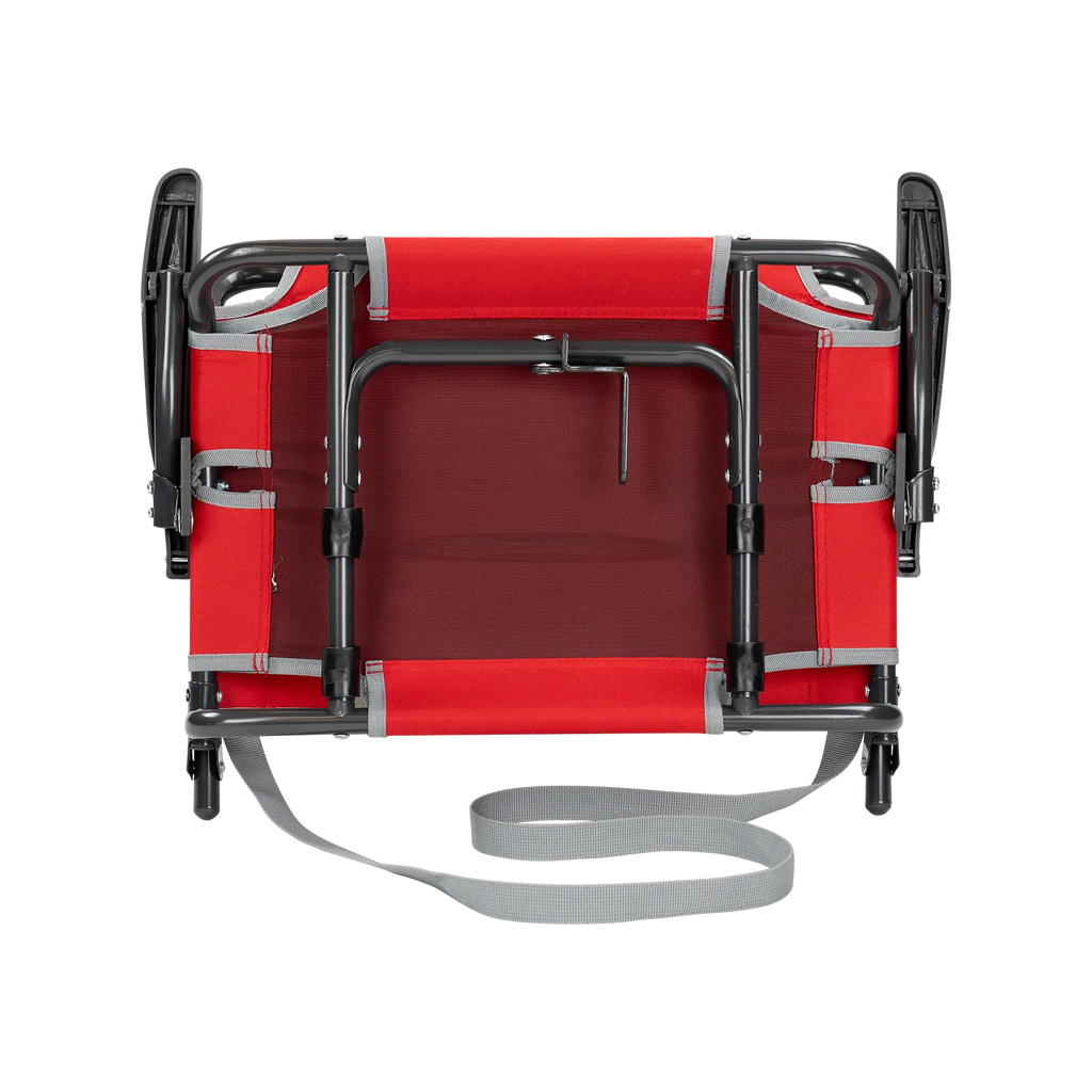 Secure-Hook Big Comfort Stadium Chair with Armrests - Choice 465 - Grandstand Cushion Seat with Secure Under-Bench Hooks Detail