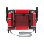 Secure-Hook Big Comfort Stadium Chair with Armrests - Choice 465 - Grandstand Cushion Seat with Secure Under-Bench Hooks Detail