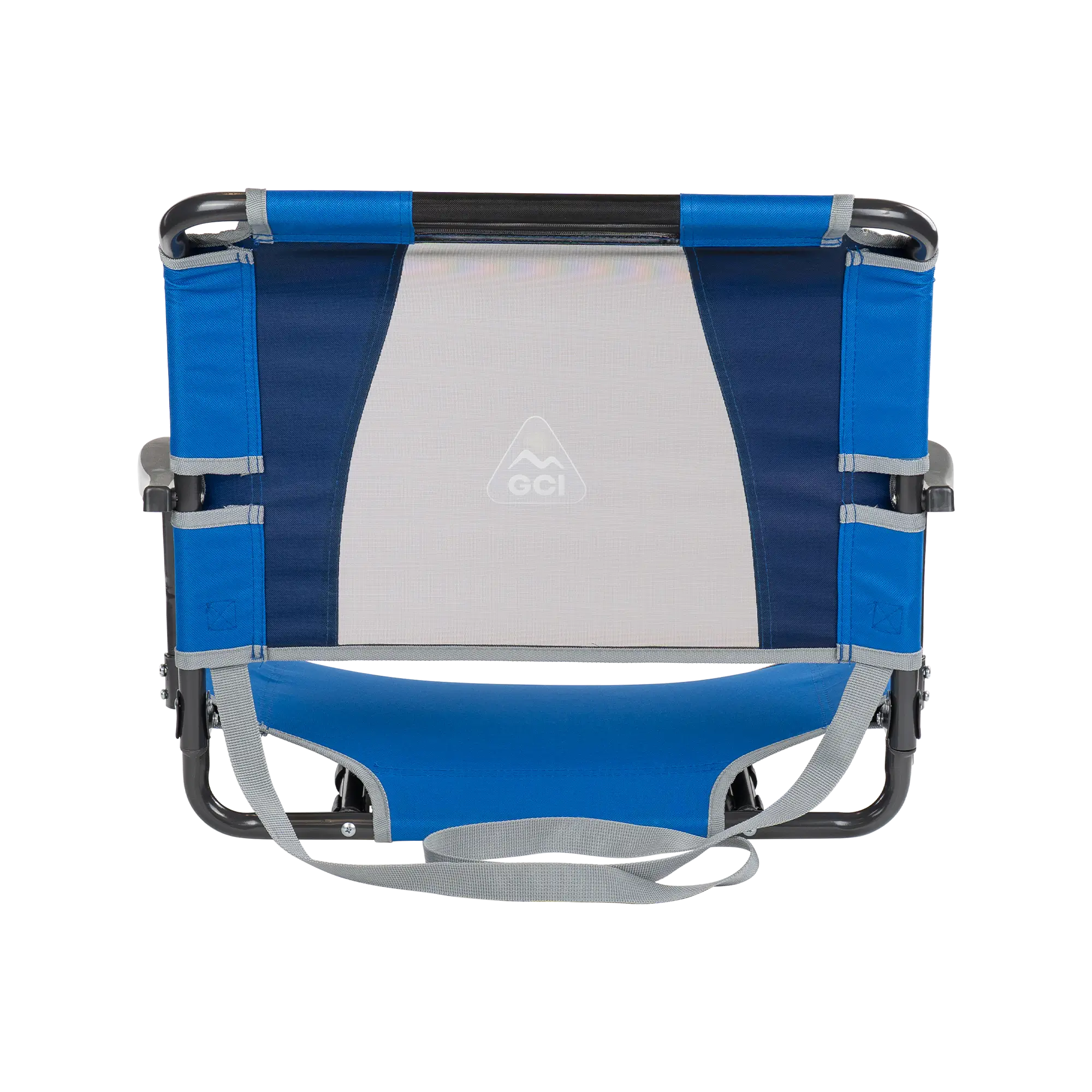 Secure-Hook Big Comfort Stadium Chair with Armrests - Choice 465 - Grandstand Cushion Seat with Secure Under-Bench Hooks Detail