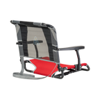 Secure-Hook Big Comfort Stadium Chair with Armrests - Choice 465 - Grandstand Cushion Seat with Secure Under-Bench Hooks Detail