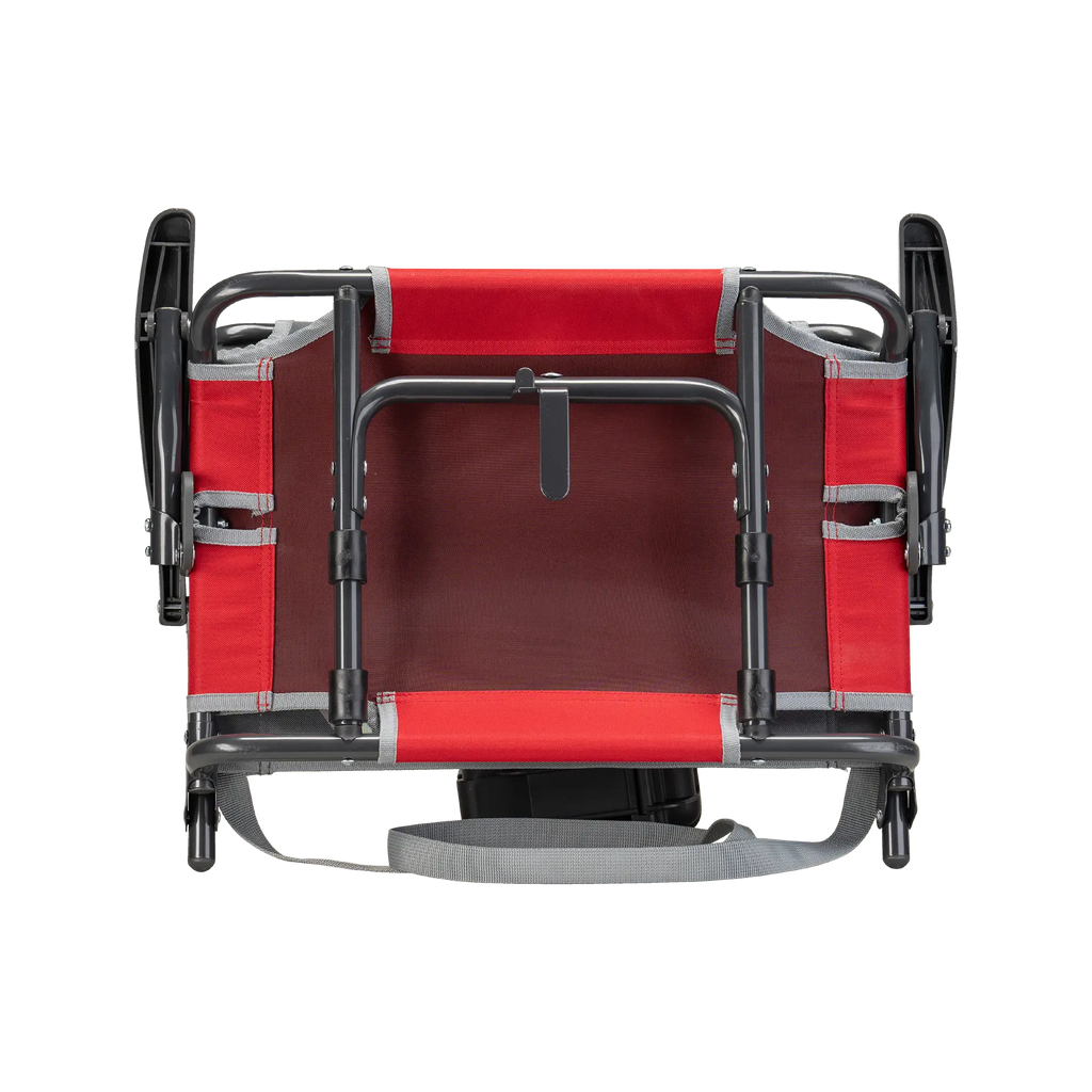 Secure-Hook Big Comfort Stadium Chair with Armrests - Choice 465 - Grandstand Cushion Seat with Secure Under-Bench Hooks Detail