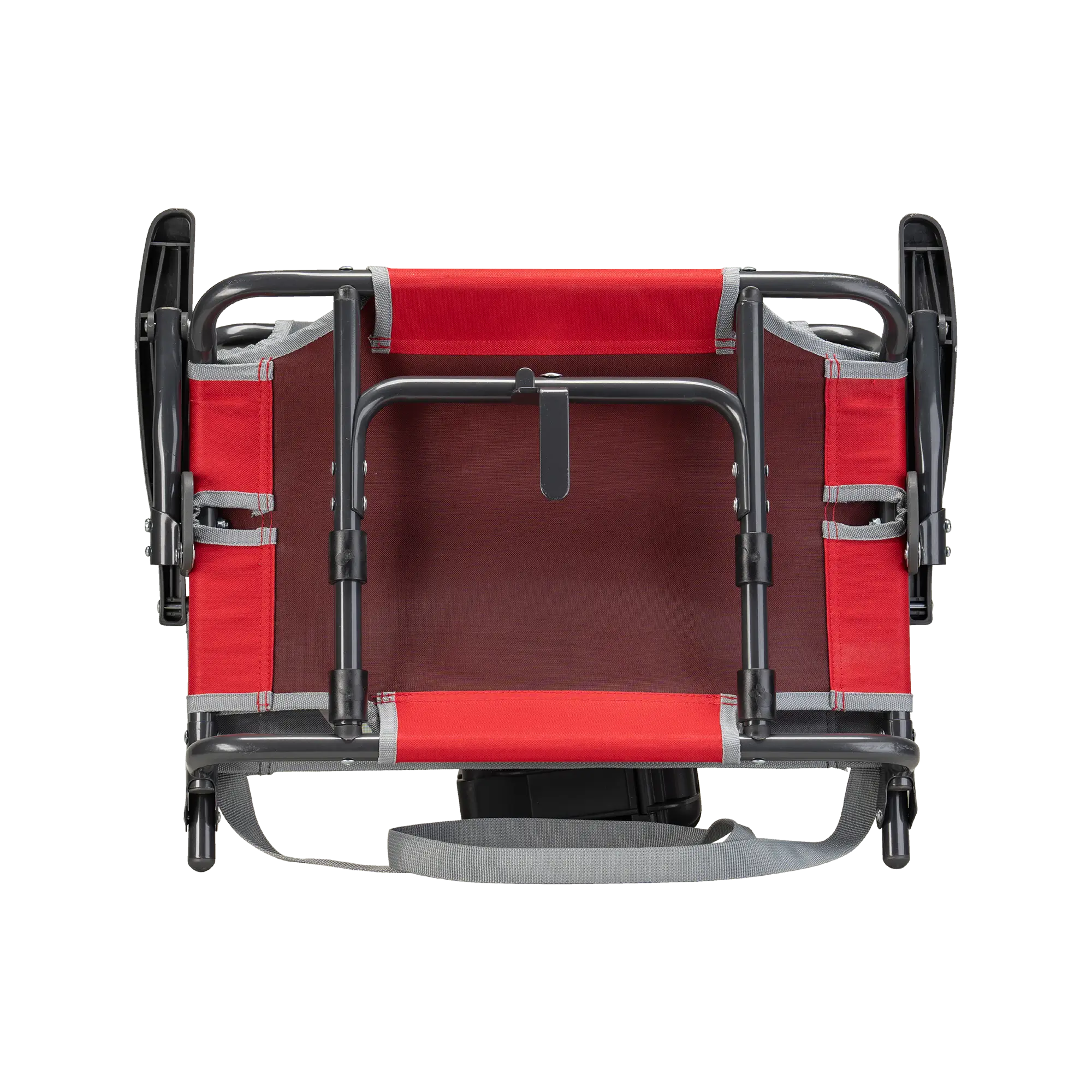 Secure-Hook Big Comfort Stadium Chair with Armrests - Choice 465 - Grandstand Cushion Seat with Secure Under-Bench Hooks Detail