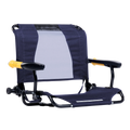 Premium All-Weather Stadium Rock-Cliner - Choice 540 - Freestyle Rocker Portable Outdoor Folding Chair - Rich Blue