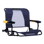 Premium All-Weather Stadium Rock-Cliner - Choice 540 - Freestyle Rocker Portable Outdoor Folding Chair - Rich Blue