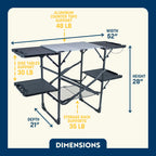 Heavy-Duty Camp Slim-Fold Cook Station - Choice 575 - Multi-Purpose Outdoor Culinary Cooking Set Detail