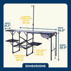 Heavy-Duty Camp Master Cook Station - Choice 171 - Heavy-Duty Stainless Steel Camp Cooking Gear Detail