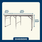 Heat-Resistant Slim-Fold Table - Choice 196 - Multi-Functional Heavy-Duty Grilling Table Counter Detail