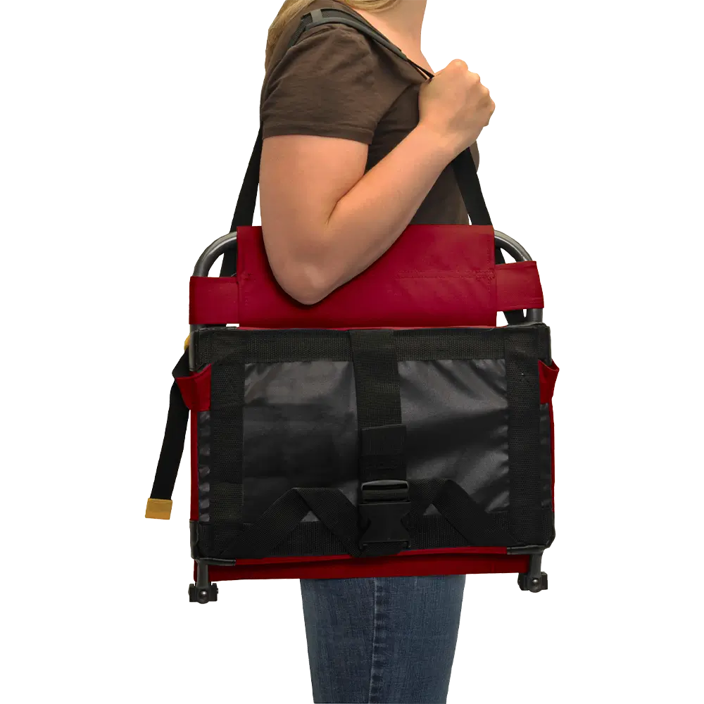 Ultra-Lightweight BleacherBack - Choice 696 - Lightweight Folding Bleacher Chair with Cushioning Detail