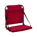 Ultra-Lightweight BleacherBack - Choice 696 - Lightweight Folding Bleacher Chair with Cushioning - Red