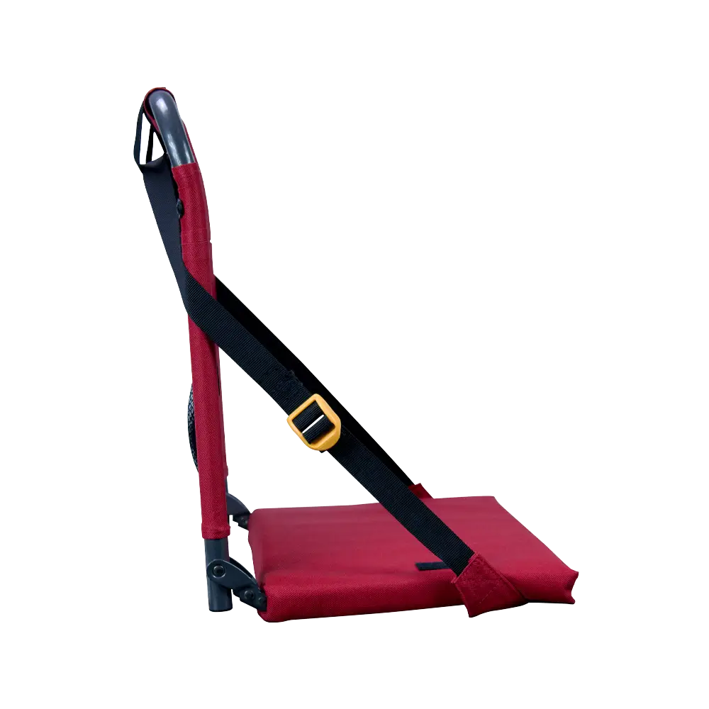 Ultra-Lightweight BleacherBack - Choice 696 - Lightweight Folding Bleacher Chair with Cushioning Detail