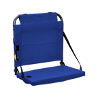 Ultra-Lightweight BleacherBack - Choice 696 - Lightweight Folding Bleacher Chair with Cushioning - Royal Blue