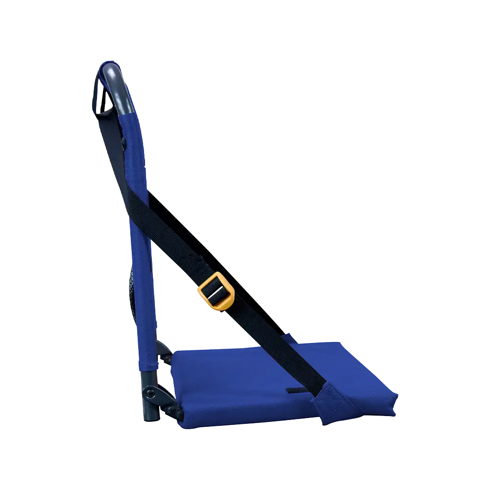 Ultra-Lightweight BleacherBack - Choice 696 - Lightweight Folding Bleacher Chair with Cushioning Detail