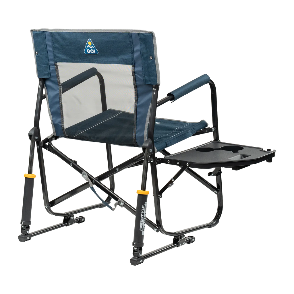 Smooth Motion Freestyle Rocker with Side Table - Choice 853 - RoadTrip Rocker Smooth Motion Camp Chair Detail