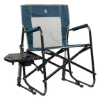 Smooth Motion Freestyle Rocker with Side Table - Choice 853 - RoadTrip Rocker Smooth Motion Camp Chair - Heathered Indigo