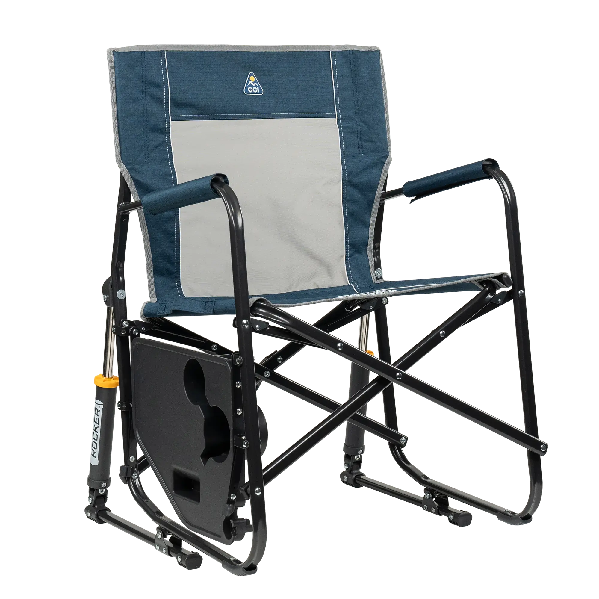 Smooth Motion Freestyle Rocker with Side Table - Choice 853 - RoadTrip Rocker Smooth Motion Camp Chair Detail