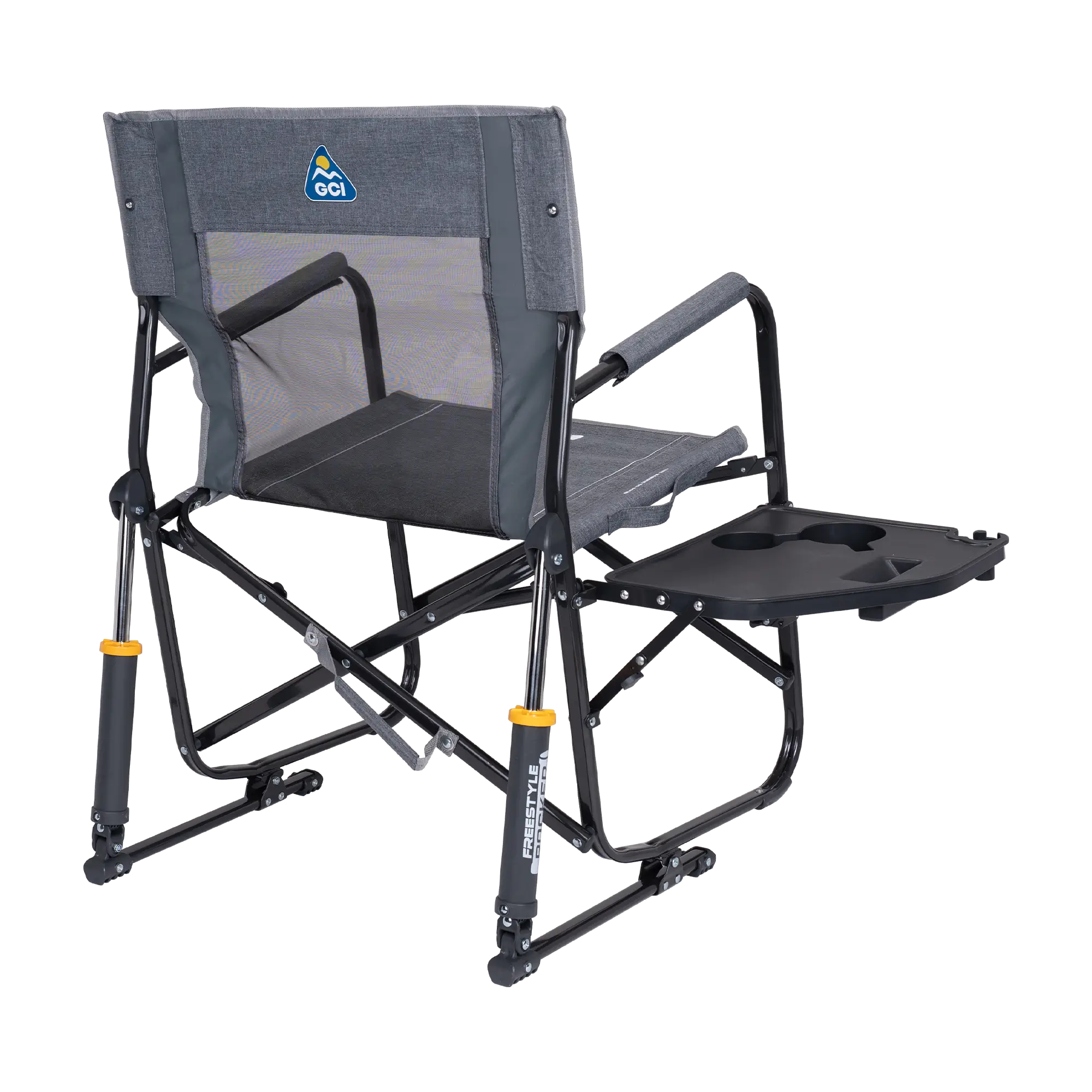 Smooth Motion Freestyle Rocker with Side Table - Choice 853 - RoadTrip Rocker Smooth Motion Camp Chair Detail