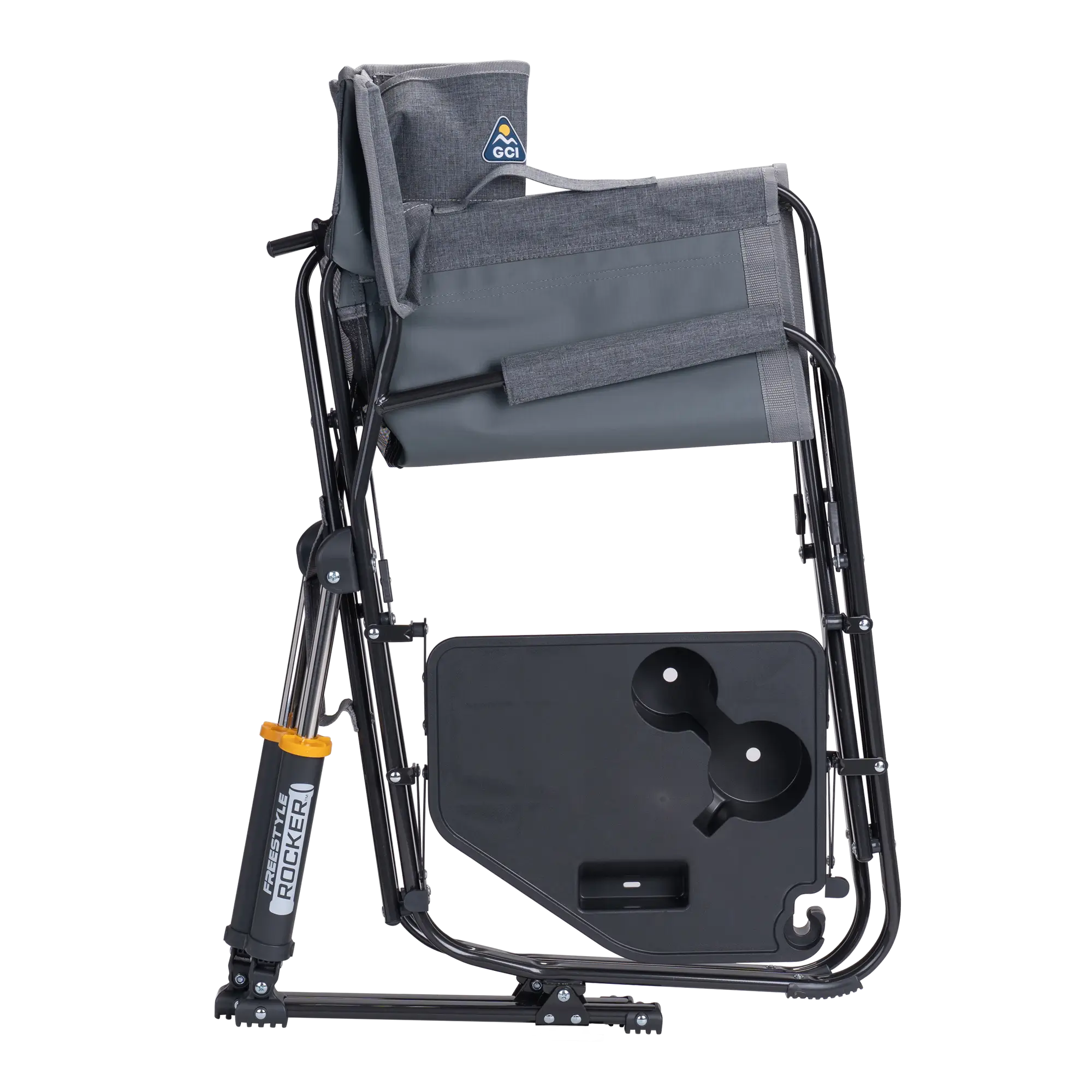 Smooth Motion Freestyle Rocker with Side Table - Choice 853 - RoadTrip Rocker Smooth Motion Camp Chair Detail