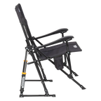 Luxury Camp RoadTrip Rocker - Choice 855 - Heavy-Duty Kickback Rocker with Beverage Holder Detail