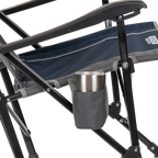 Luxury Camp RoadTrip Rocker - Choice 855 - Heavy-Duty Kickback Rocker with Beverage Holder Detail