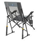 Luxury Camp RoadTrip Rocker - Choice 855 - Heavy-Duty Kickback Rocker with Beverage Holder Detail