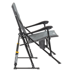 Luxury Camp RoadTrip Rocker - Choice 855 - Heavy-Duty Kickback Rocker with Beverage Holder Detail