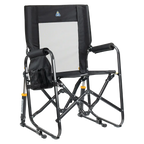 Luxury Camp Stowaway Rocker - Choice 794 - RoadTrip Rocker Smooth Motion Camp Chair - Black