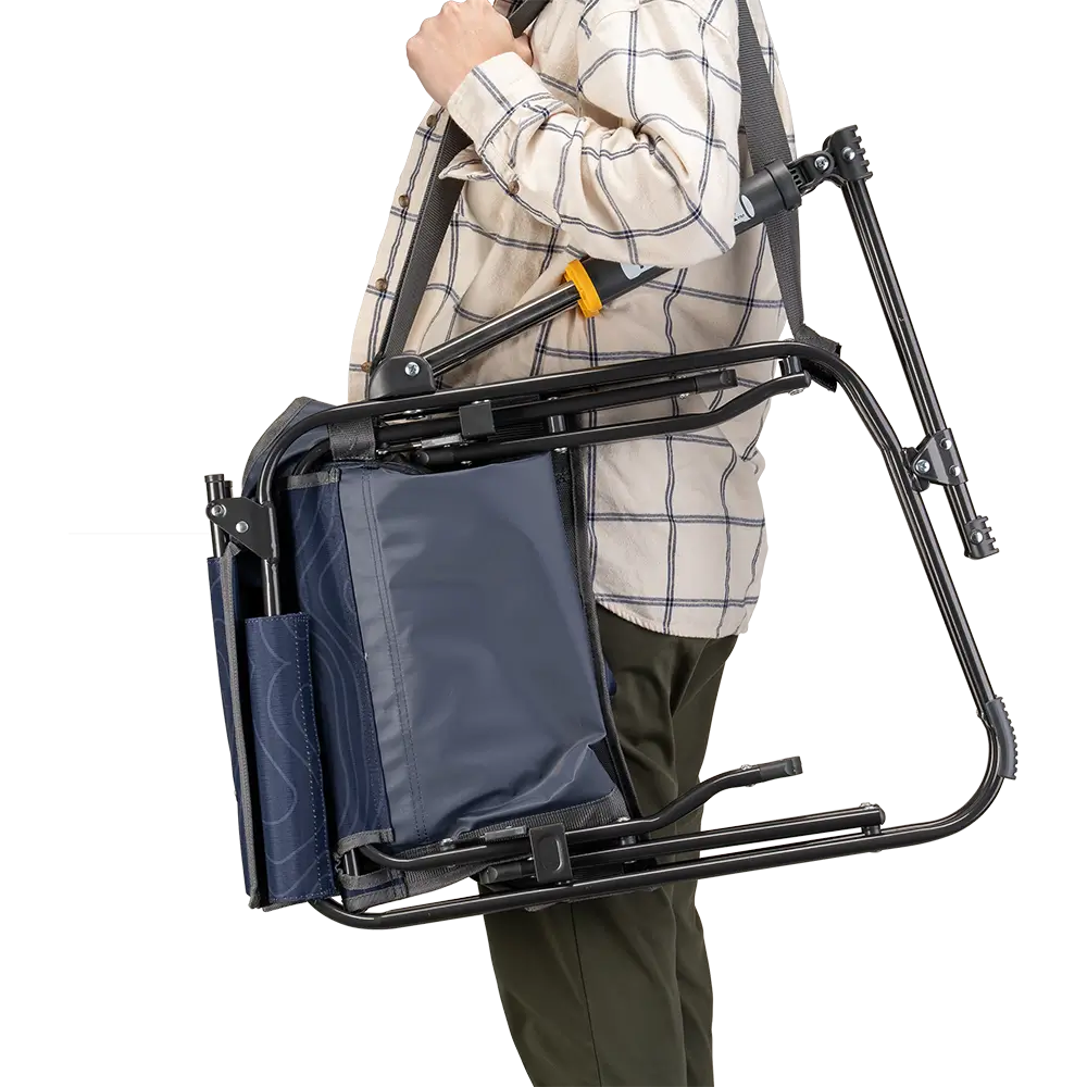 Luxury Camp Stowaway Rocker - Choice 794 - RoadTrip Rocker Smooth Motion Camp Chair Detail