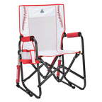 Luxury Camp Stowaway Rocker - Choice 794 - RoadTrip Rocker Smooth Motion Camp Chair - Baseball