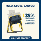 Luxury Camp Stowaway Rocker - Choice 794 - RoadTrip Rocker Smooth Motion Camp Chair Detail
