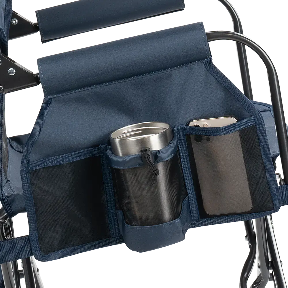 Luxury Camp Stowaway Rocker - Choice 794 - RoadTrip Rocker Smooth Motion Camp Chair Detail