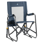 Luxury Camp Stowaway Rocker - Choice 794 - RoadTrip Rocker Smooth Motion Camp Chair - Denim