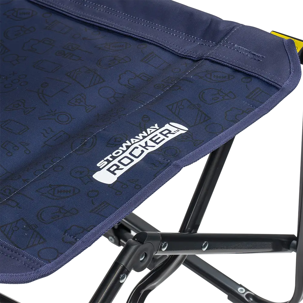 Luxury Camp Stowaway Rocker - Choice 794 - RoadTrip Rocker Smooth Motion Camp Chair Detail