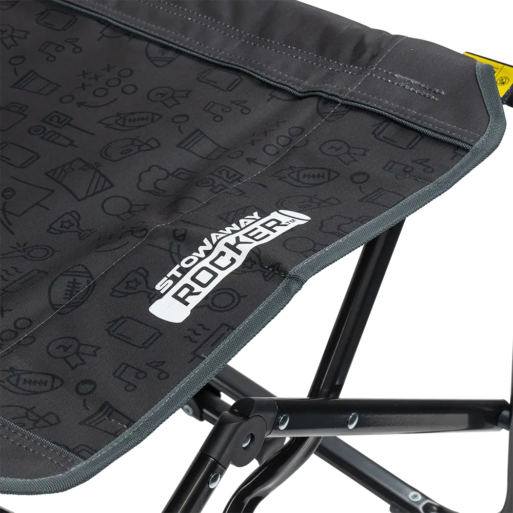 Luxury Camp Stowaway Rocker - Choice 794 - RoadTrip Rocker Smooth Motion Camp Chair Detail