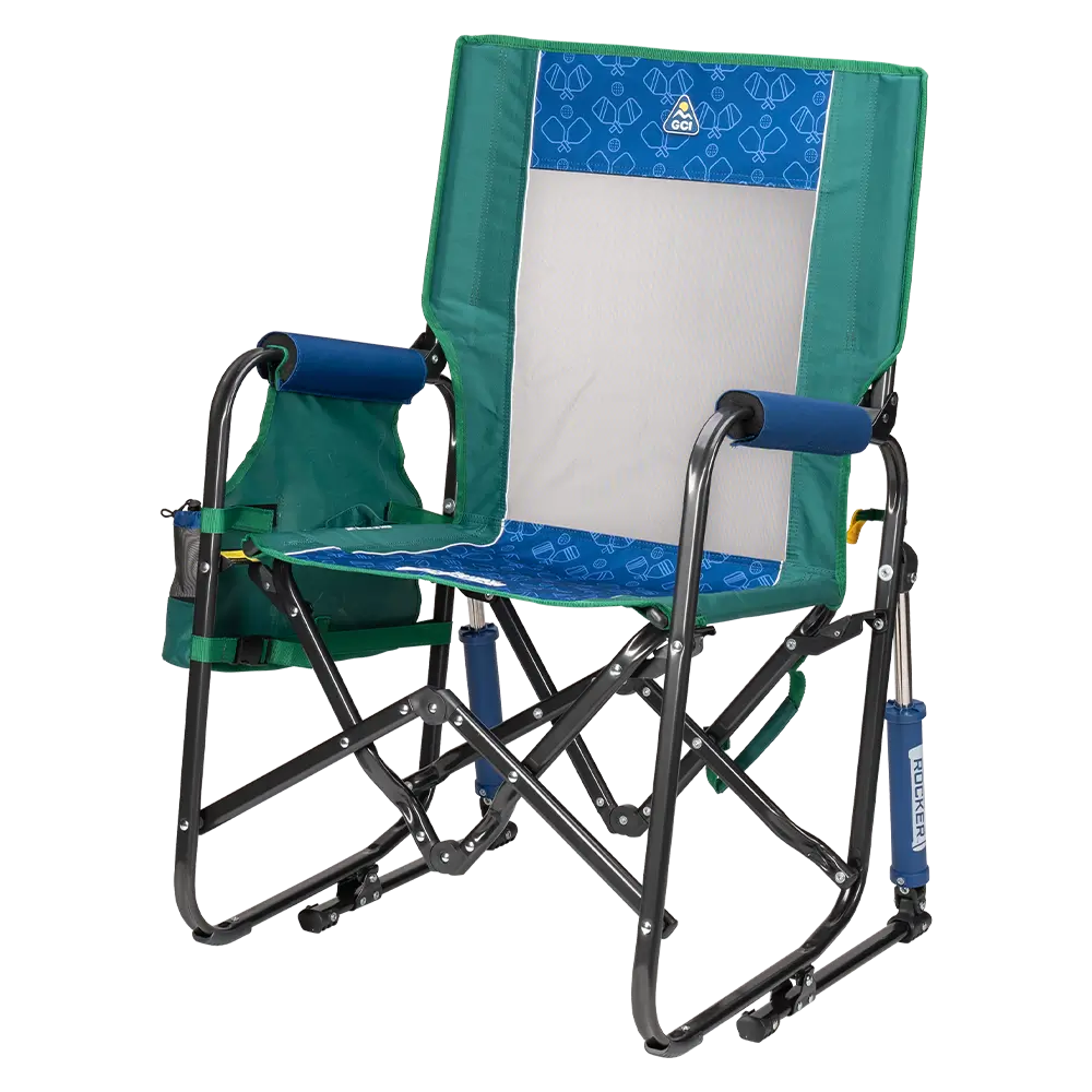 Luxury Camp Stowaway Rocker - Choice 794 - RoadTrip Rocker Smooth Motion Camp Chair Detail