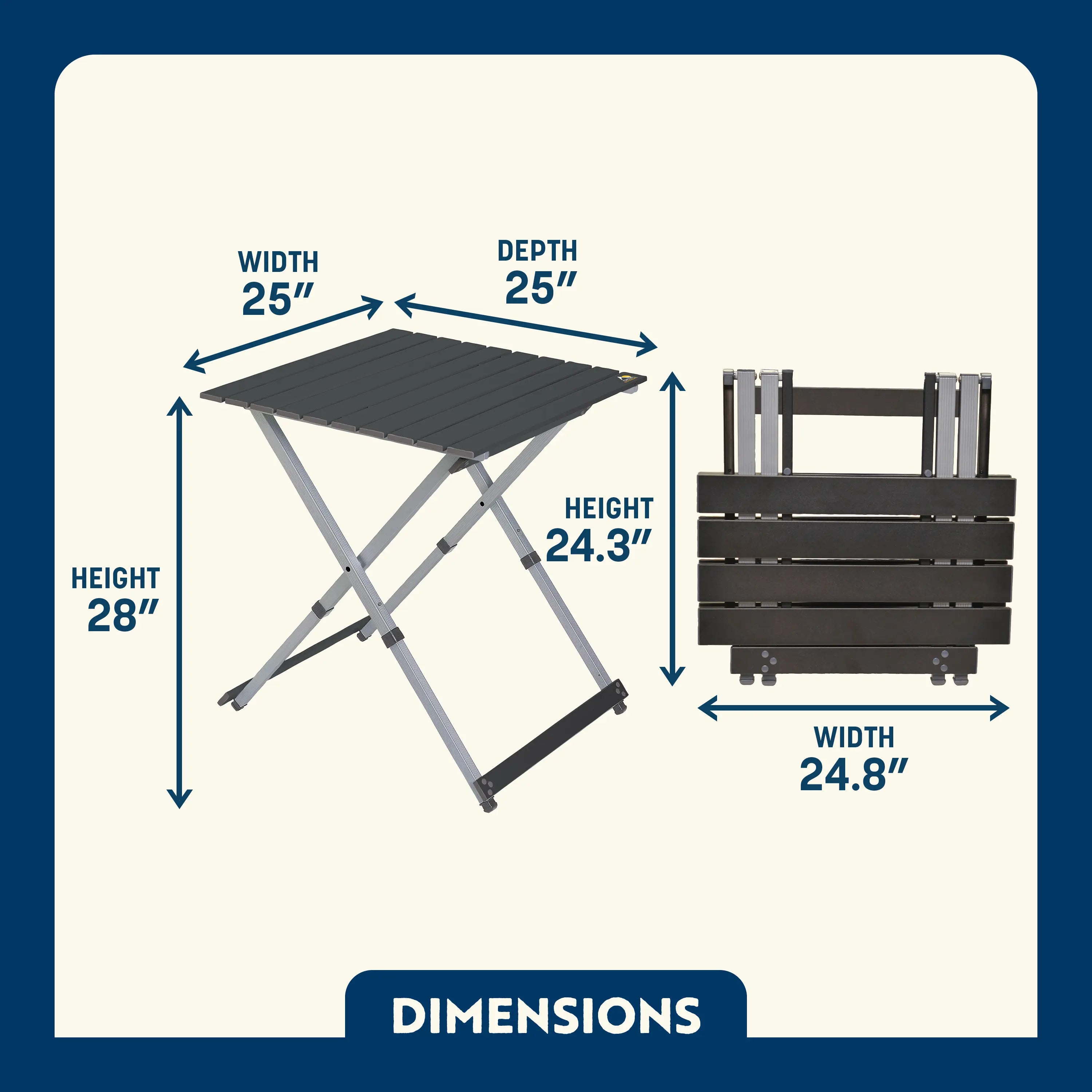 Multi-Functional Cook Compact Camp Table 25 - Choice 214 - Multi-Functional Heavy-Duty Grilling Table Counter Detail