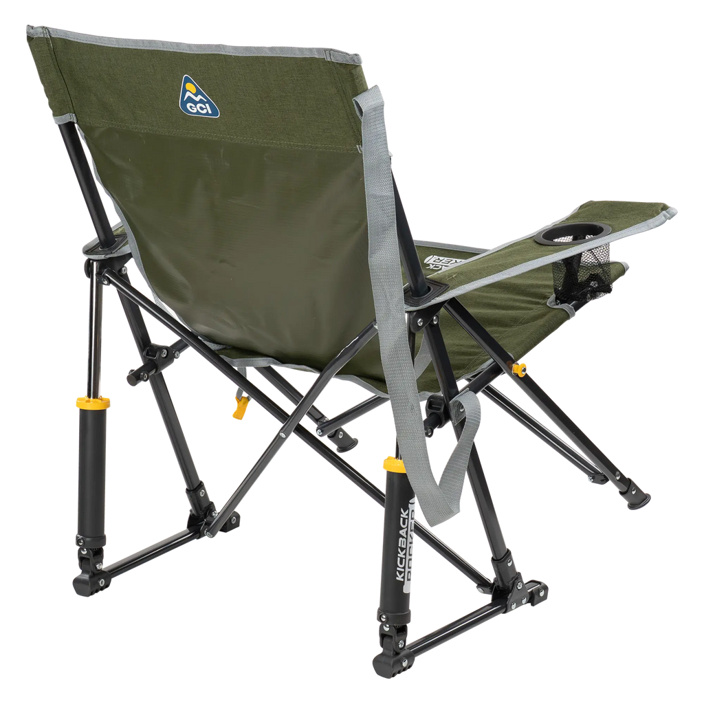 Premium All-Weather Kickback Rocker - Choice 345 - RoadTrip Rocker Smooth Motion Camp Chair Detail