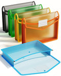 Modern ThinkTex Plastic Expanding File Folder, Transparent Envelopes Set