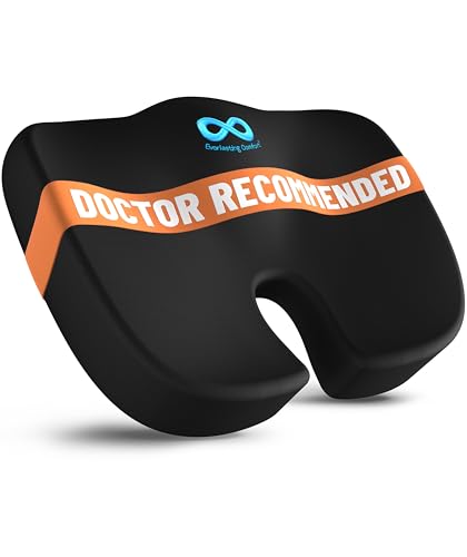 Everlasting Comfort Doctor Recommended Memory Foam Seat Cushion for Office