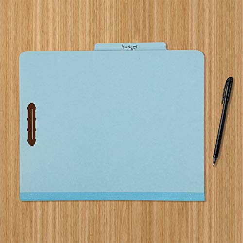 Modern Basics Classification Folder with Prongs, 100% Recycled, 2 Dividers, 2" Essentials