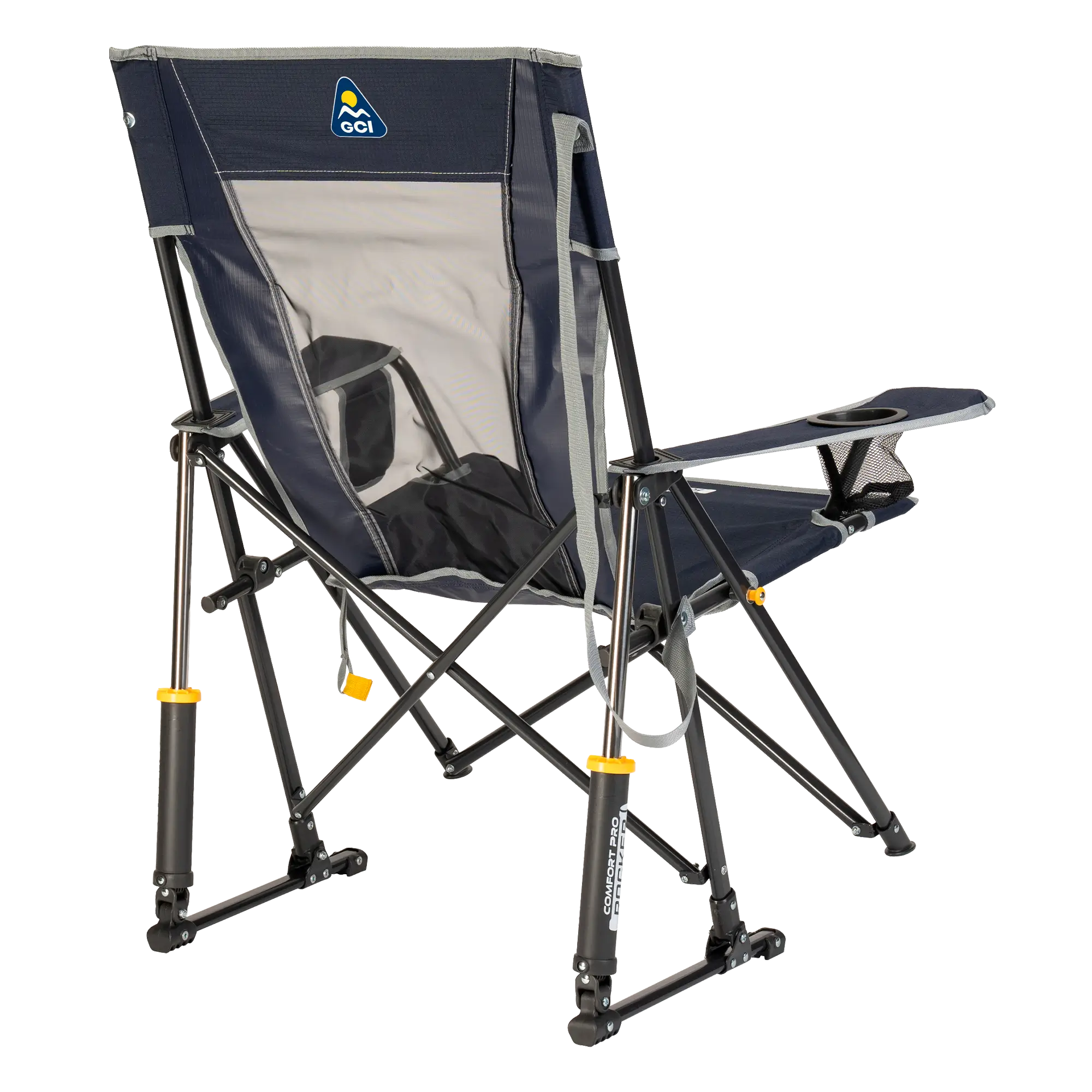 Patented Spring-Action Comfort Pro Rocker - Choice 375 - RoadTrip Rocker Smooth Motion Camp Chair Detail
