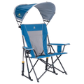 Smooth Motion SunShade Rocker - Choice 550 - Patented Spring-Action Rocking Chair for Camping - Neptune Blue