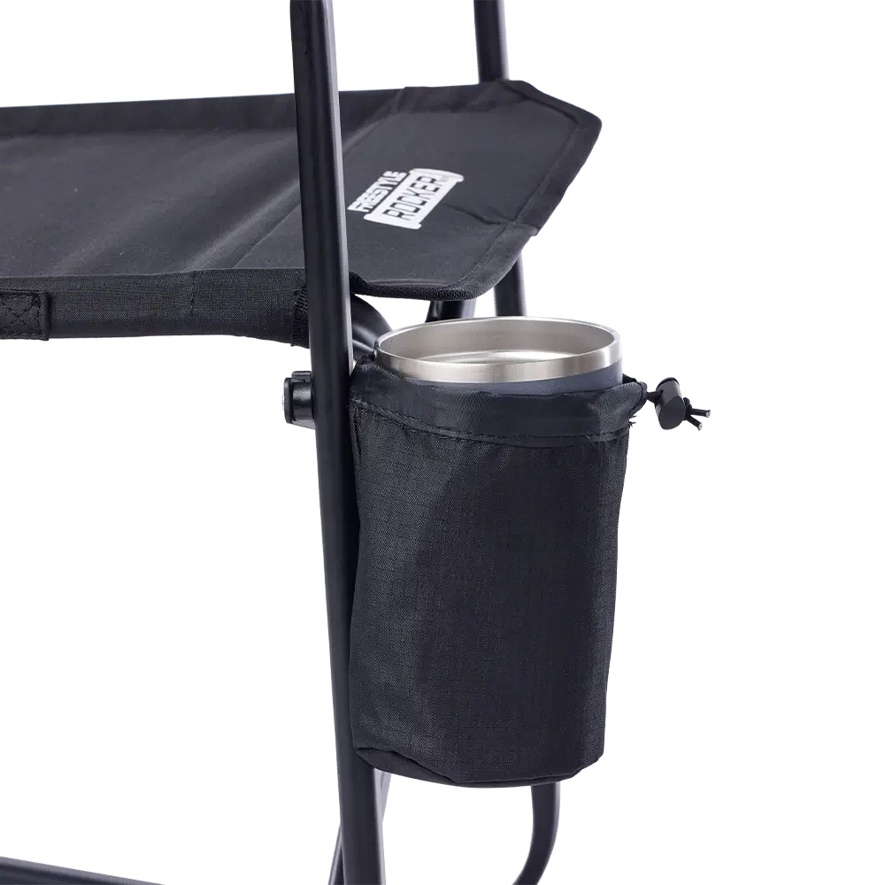 Smooth Motion Freestyle Rocker Elite - Choice 460 - Heavy-Duty Kickback Rocker with Beverage Holder Detail