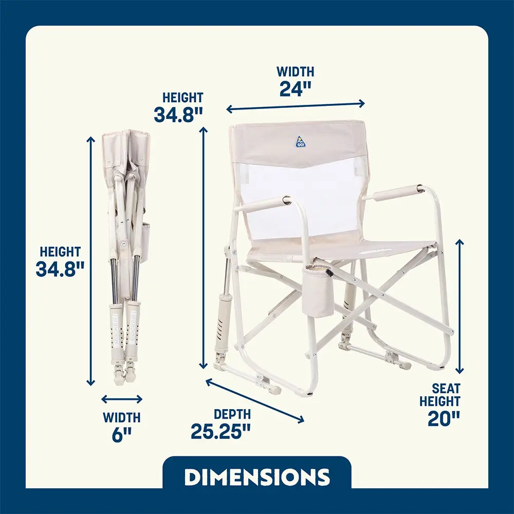 Smooth Motion Freestyle Rocker Elite - Choice 460 - Heavy-Duty Kickback Rocker with Beverage Holder Detail