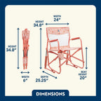 Smooth Motion Freestyle Rocker Elite - Choice 460 - Heavy-Duty Kickback Rocker with Beverage Holder Detail