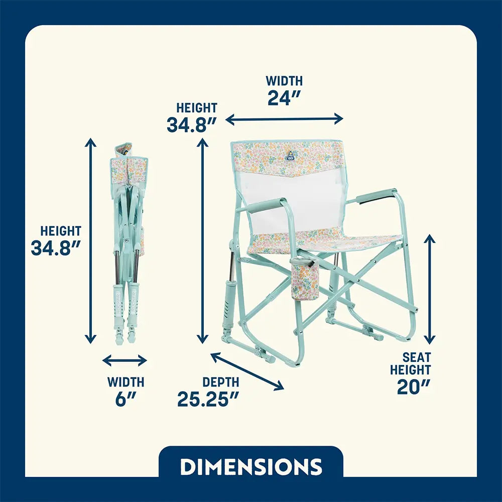 Smooth Motion Freestyle Rocker Elite - Choice 460 - Heavy-Duty Kickback Rocker with Beverage Holder Detail