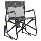 Smooth Motion Freestyle Rocker Elite - Choice 460 - Heavy-Duty Kickback Rocker with Beverage Holder - Cool Gray Camo