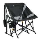 Premium All-Weather Pod Rocker Elite - Choice 832 - Patented Spring-Action Rocking Chair for Camping - Dark Charcoal