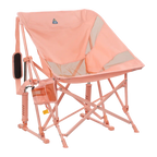 Premium All-Weather Pod Rocker Elite - Choice 832 - Patented Spring-Action Rocking Chair for Camping - Soft Pink